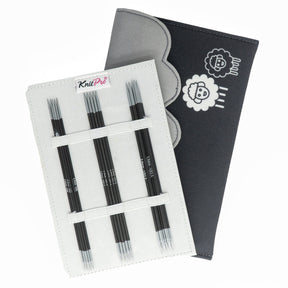 Accessories Unlimited Double-Point Needle Sets Karbonz Double Point 6" Sock Needle Set