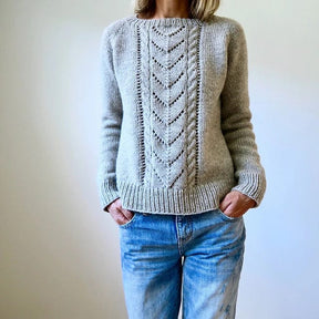 . Print Patterns Avalanche Pullover Sweater Pattern by Heidi Kirrmaier