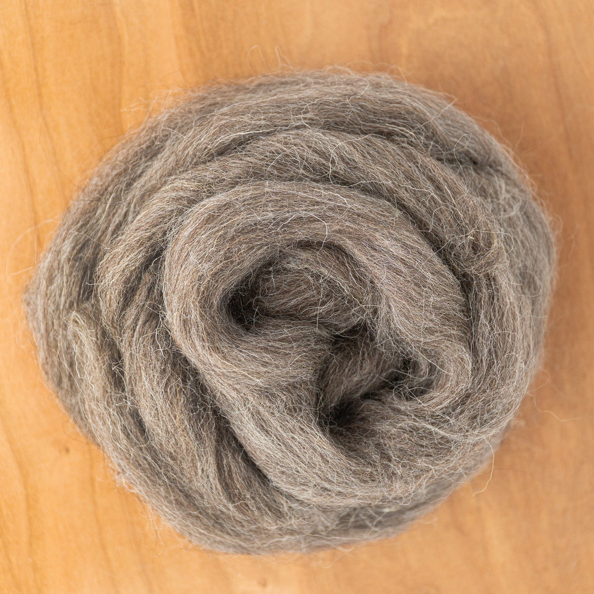 Halcyon Yarn Undyed Wool Fiber Grey Bergschaf Wool Top Fiber (sold by the ounce)