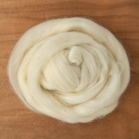 Halcyon Yarn Undyed Wool Fiber Natural Wensleydale Longwool Top Fiber (sold by the ounce)