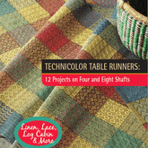 Long Thread Media Books Best of Handwoven, Technicolor Table Runners: 12 Projects on Four and Eight Shafts eBook (Printed version)