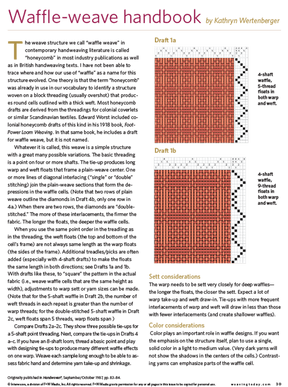 Long Thread Media Books Best of Handwoven Technique Series: Waffle Weave eBook (Printed version)