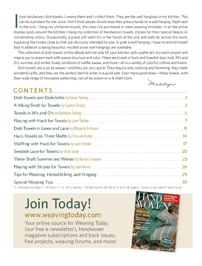 Long Thread Media Books Best of Handwoven, Top Ten Dish Towels on Four Shafts eBook (Printed version)