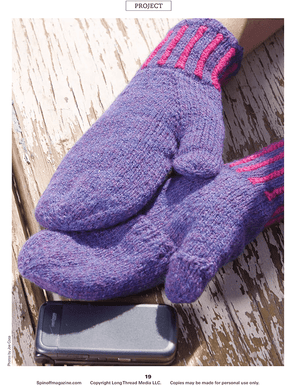 Long Thread Media Books Delightful Mittens to Spin Year-Round: 8 Knitted Patterns from Spin Off eBook (Printed version)