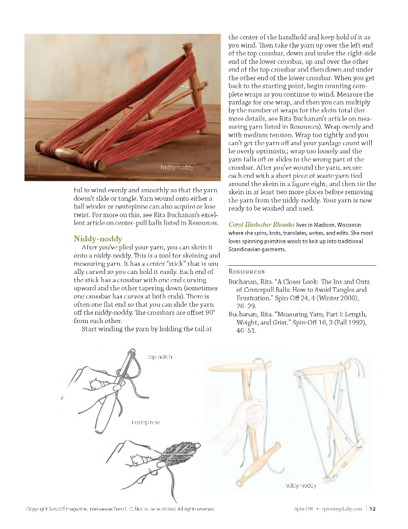 Long Thread Media Books Drop Spindle Spinning, Spinning Daily eBook (Printed version)