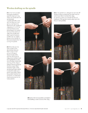 Long Thread Media Books Drop Spindle Spinning, Spinning Daily eBook (Printed version)