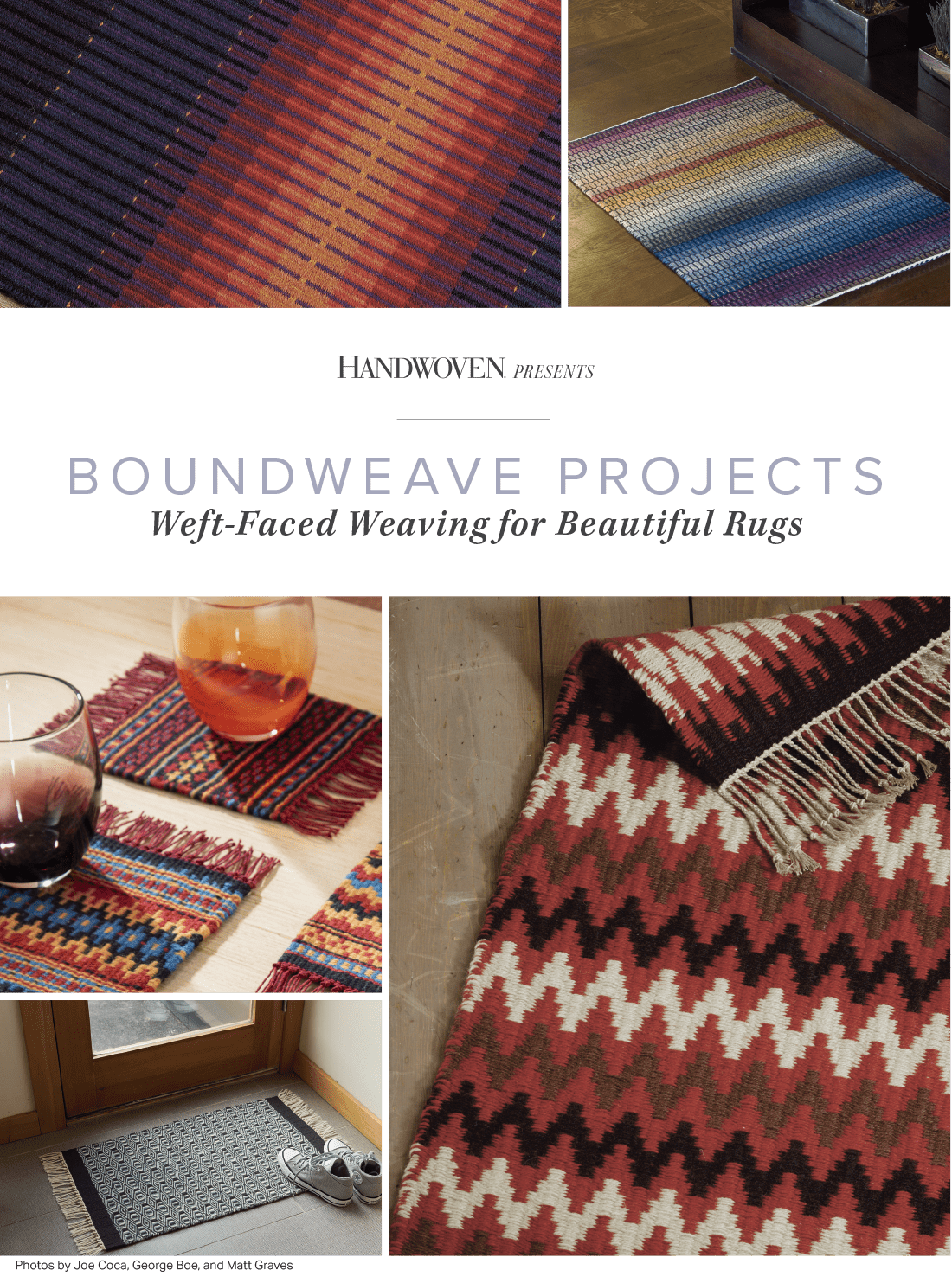 Long Thread Media Books Handwoven Presents: Boundweave Projects, Weft-Faced Weaving For Beautiful Rugs, Handwoven eBook Printed