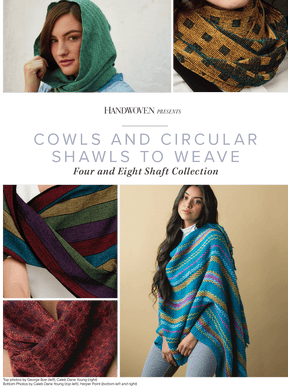 Long Thread Media Books Handwoven Presents - Cowls and Circular Shawls to Weave Four and Eight Shafts - eBook printed copy
