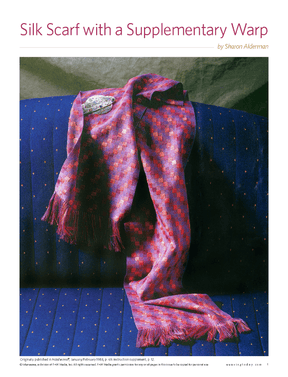 Long Thread Media Books Handwoven's Master Weaver Collection: Favorite Projects and Lessons from Sharon Alderman eBook Printed Copy