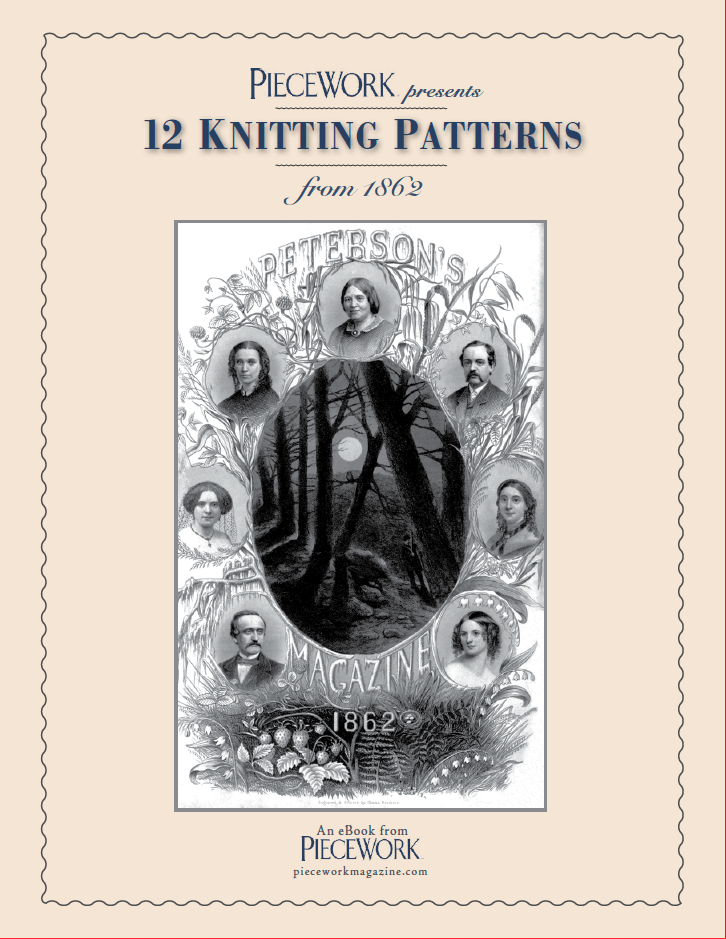 Long Thread Media Books PieceWork Presents: Patterns from 1862 Peterson Magazine – eBook printed copy