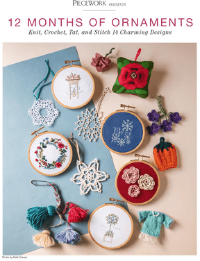 Long Thread Media Books Piecework Presents: Twelve Months of Ornaments: eBook Printed Copy