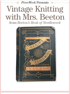 Long Thread Media Books PieceWork Presents: Vintage Knitting with Mrs. Beeton – eBook printed copy