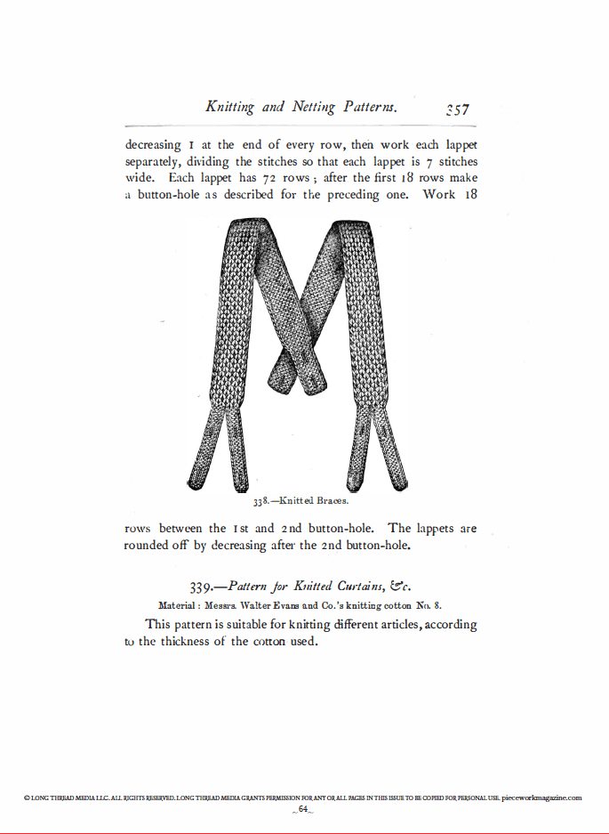 Long Thread Media Books PieceWork Presents: Vintage Knitting with Mrs. Beeton – eBook printed copy