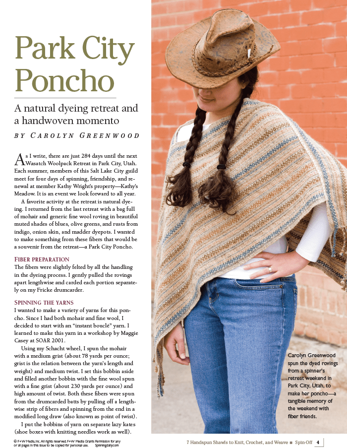 Long Thread Media Books Spin-Off Presents: 7 Handspun Shawls to Knit, Crochet, and Weave - eBook Printed Copy