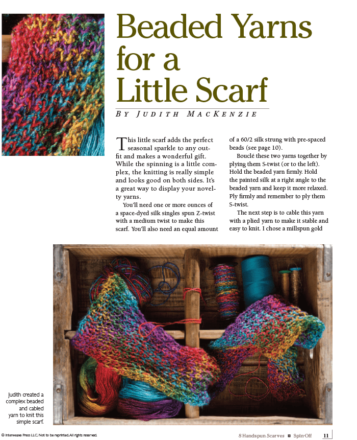 Long Thread Media Books Spin-Off Presents: 8 Handspun Scarves to Felt, Knit, and Weave: eBook Printed Copy