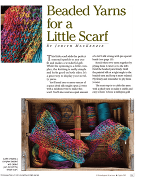 Long Thread Media Books Spin-Off Presents: 8 Handspun Scarves to Felt, Knit, and Weave: eBook Printed Copy