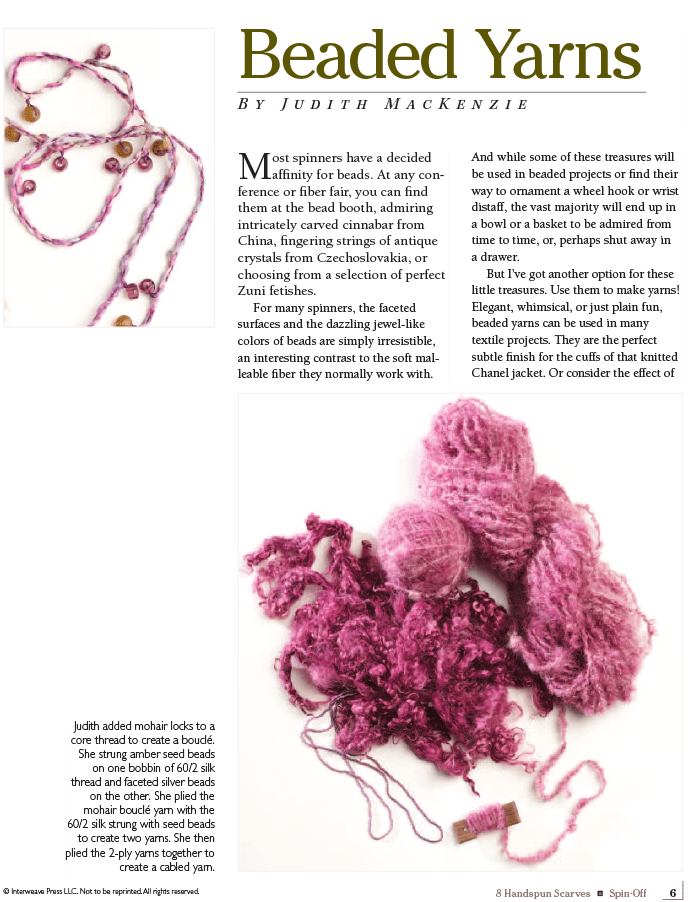 Long Thread Media Books Spin-Off Presents: 8 Handspun Scarves to Felt, Knit, and Weave: eBook Printed Copy
