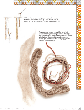 Long Thread Media Books Spin-Off Presents: 8 Handspun Scarves to Felt, Knit, and Weave: eBook Printed Copy