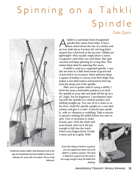 Long Thread Media Books Spin-Off Presents: A Handspindle Treasury: Spindle Spinning: eBook Printed Copy