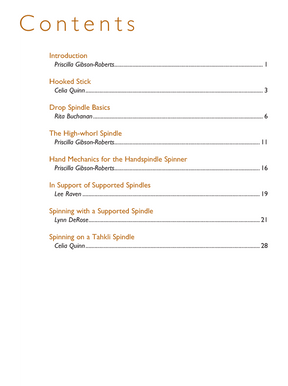 Long Thread Media Books Spin-Off Presents: A Handspindle Treasury: Spindle Spinning: eBook Printed Copy