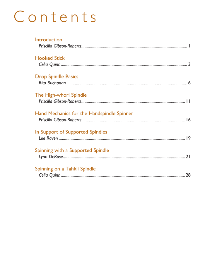 Long Thread Media Books Spin-Off Presents: A Handspindle Treasury: Spindle Spinning: eBook Printed Copy