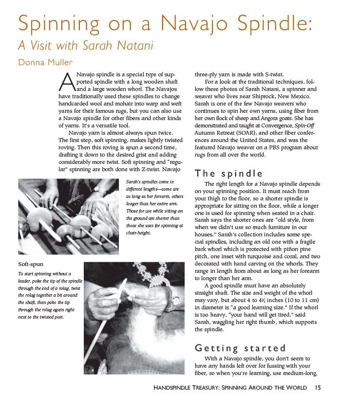 Long Thread Media Books Spin-Off Presents: A Handspindle Treasury: Spinning Around the World: eBook Printed Copy