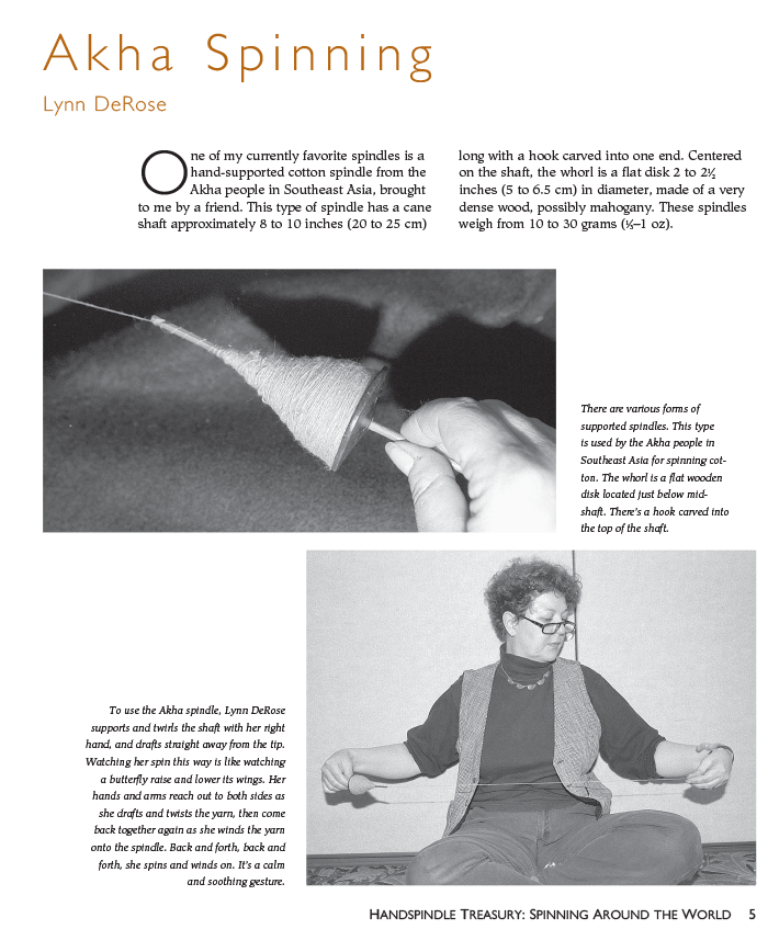 Long Thread Media Books Spin-Off Presents: A Handspindle Treasury: Spinning Around the World: eBook Printed Copy