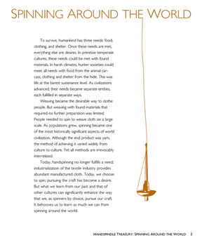 Long Thread Media Books Spin-Off Presents: A Handspindle Treasury: Spinning Around the World: eBook Printed Copy