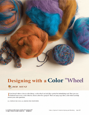 Long Thread Media Books Spin-Off Presents: A Spinner's Guide to Dyeing and Blending: eBook Printed Copy