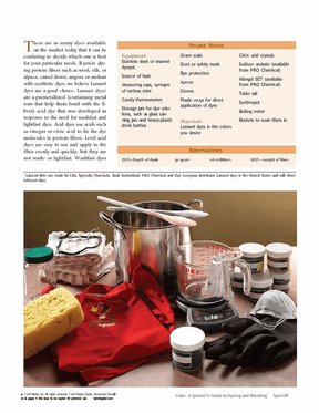 Long Thread Media Books Spin-Off Presents: A Spinner's Guide to Dyeing and Blending: eBook Printed Copy