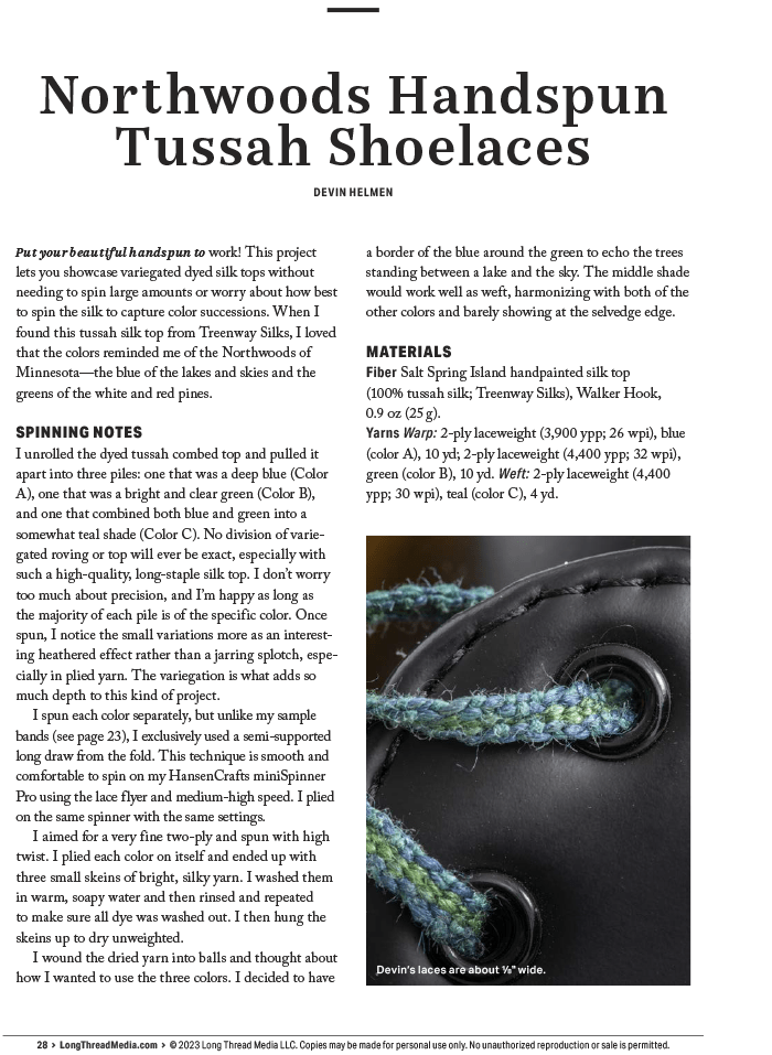 Long Thread Media Books Spin Off Presents: Bandweaving Using Rigid Heddles and Inkle Looms - eBook Printed Copy