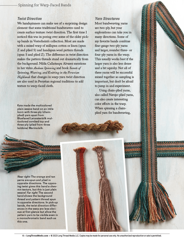 Long Thread Media Books Spin Off Presents: Bandweaving Using Rigid Heddles and Inkle Looms - eBook Printed Copy