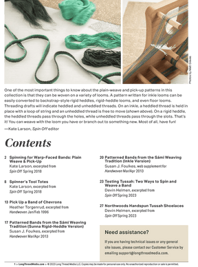 Long Thread Media Books Spin Off Presents: Bandweaving Using Rigid Heddles and Inkle Looms - eBook Printed Copy