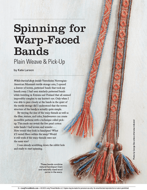 Long Thread Media Books Spin Off Presents: Bandweaving Using Rigid Heddles and Inkle Looms - eBook Printed Copy