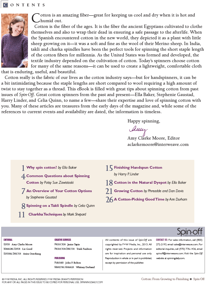Long Thread Media Books Spin-Off Presents: Cotton from Growing to Finishing: eBook Printed Copy