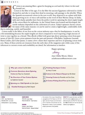Long Thread Media Books Spin-Off Presents: Cotton from Growing to Finishing: eBook Printed Copy