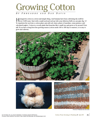 Long Thread Media Books Spin-Off Presents: Cotton from Growing to Finishing: eBook Printed Copy