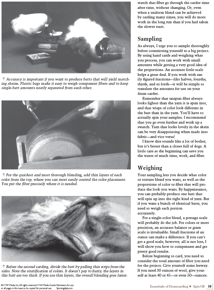 Long Thread Media Books Spin-Off Presents: Essentials of Drum carding: eBook Printed Copy
