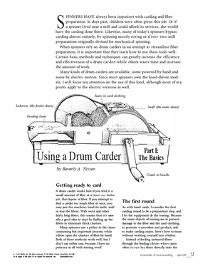 Long Thread Media Books Spin-Off Presents: Essentials of Drum carding: eBook Printed Copy