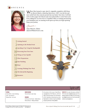 Long Thread Media Books Spin-Off Presents: How to Spin It, Making Yarn from Scratch: eBook Printed Copy