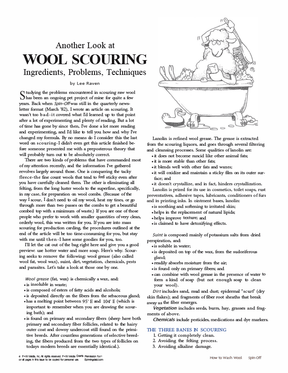 Long Thread Media Books Spin-Off Presents: How to Wash Wool: eBook Printed Copy