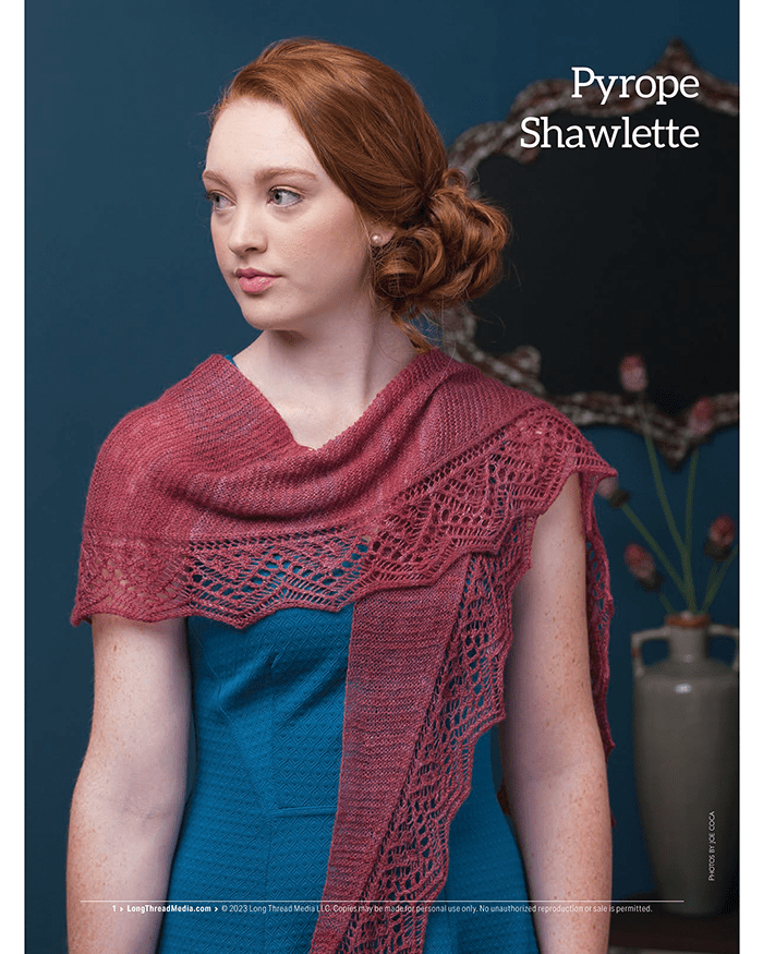 Long Thread Media Books Spin Off Presents: Lovely Lace: 6 Projects to Spin and Knit - eBook Printed Copy