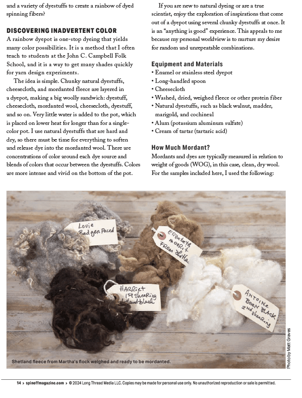 Long Thread Media Books Spin Off Presents: Natural Dye Series: Easy Peasy Natural Dyeing – eBook Printed Copy