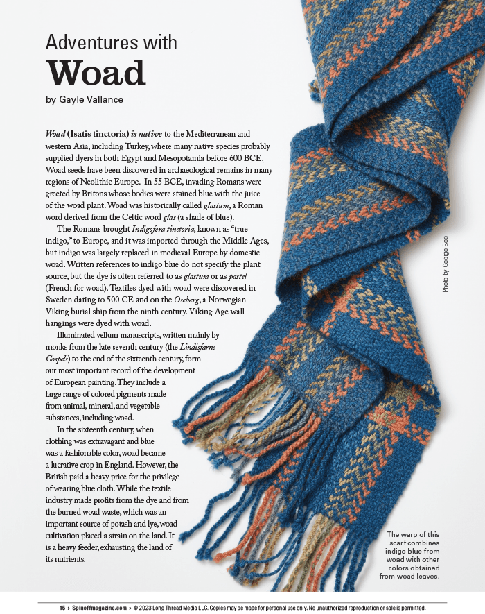 Long Thread Media Books Spin Off Presents: Natural Dye Series, Exploring Palettes from Fresh-Leaf Indigo, Madder & Woad - Spin Off eBook Printed Copy