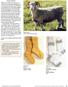 Long Thread Media Books Spin Off Presents: Selections from Handspun - Treasures from Rare Wools - eBook Printed Copy