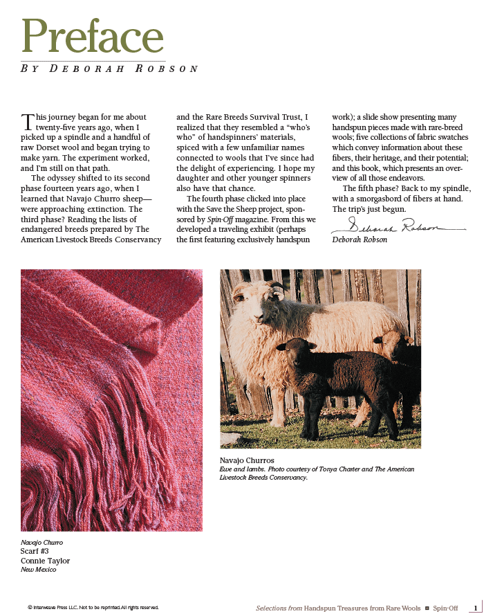 Long Thread Media Books Spin Off Presents: Selections from Handspun - Treasures from Rare Wools - eBook Printed Copy