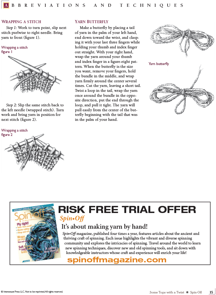 Long Thread Media Books Spin-Off Presents: Some Tops with a Twist: 7 Handspun Hats: eBook Printed Copy