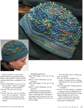 Long Thread Media Books Spin-Off Presents: Some Tops with a Twist: 7 Handspun Hats: eBook Printed Copy