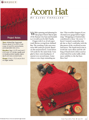 Long Thread Media Books Spin-Off Presents: Some Tops with a Twist: 7 Handspun Hats: eBook Printed Copy
