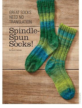 Long Thread Media Books Spin Off Presents; Spin Your Socks 3: 5 More Favorite Sock Patterns - Spin Off eBook Printed Copy